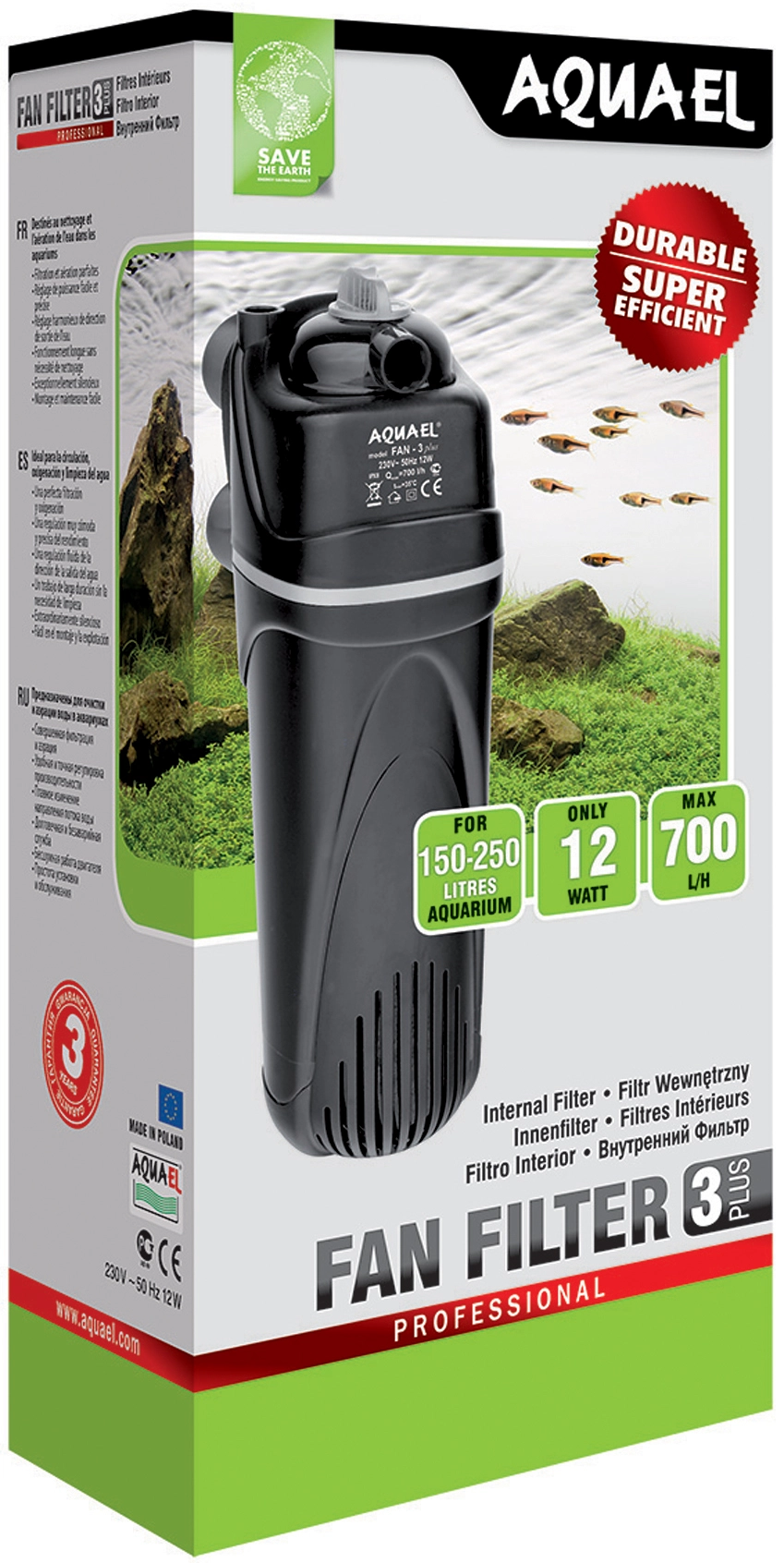 AquaEl Fan 3 filter 700 l/t